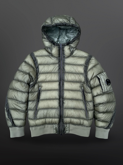 C.P. Company D.D. Shell Down Jacket Olive / Bombay Green, Str. XS – Fitter Small