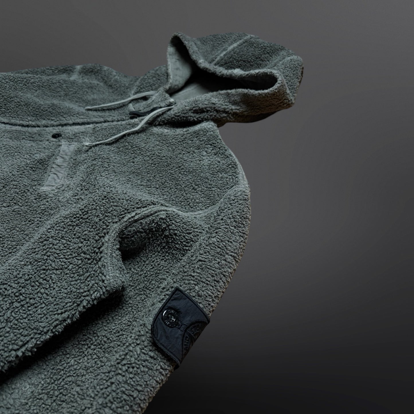 Stone Island Shadow Project Teddy Fleece Hoodie Jakke – Grey (2017)