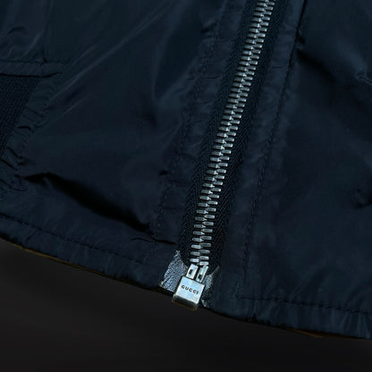 Gucci Reversible Bomber Jacket – Sort – Str. 52 Medium herre