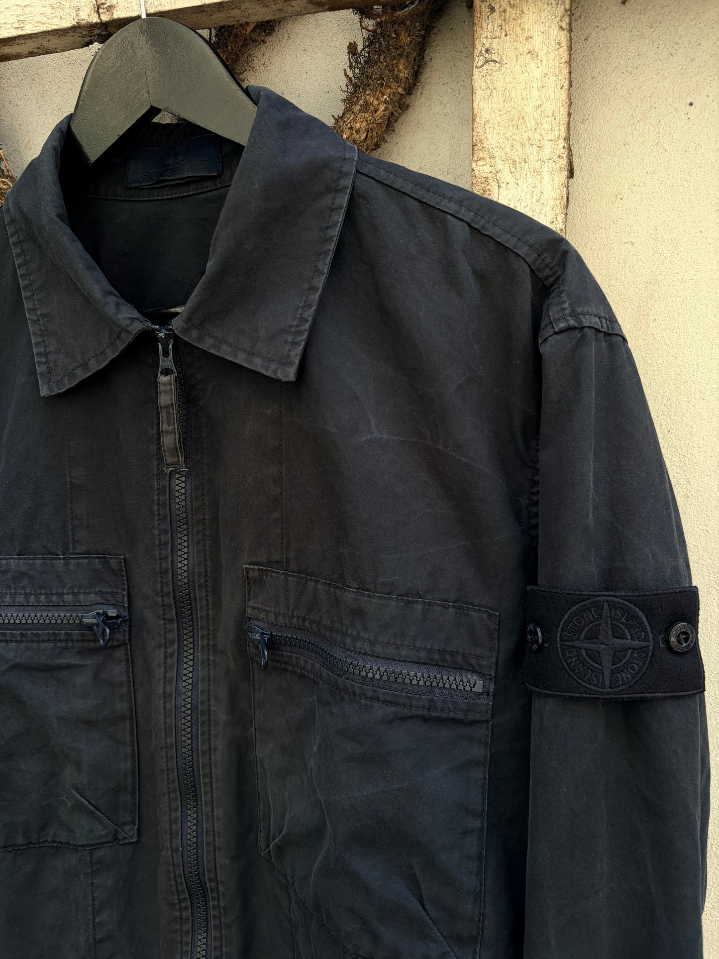 Stone Island O-Ventile Ghost Piece Jacket – Navy – Str. M