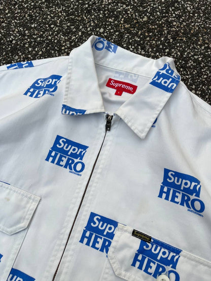 Supreme Jakke Hvid White L Large