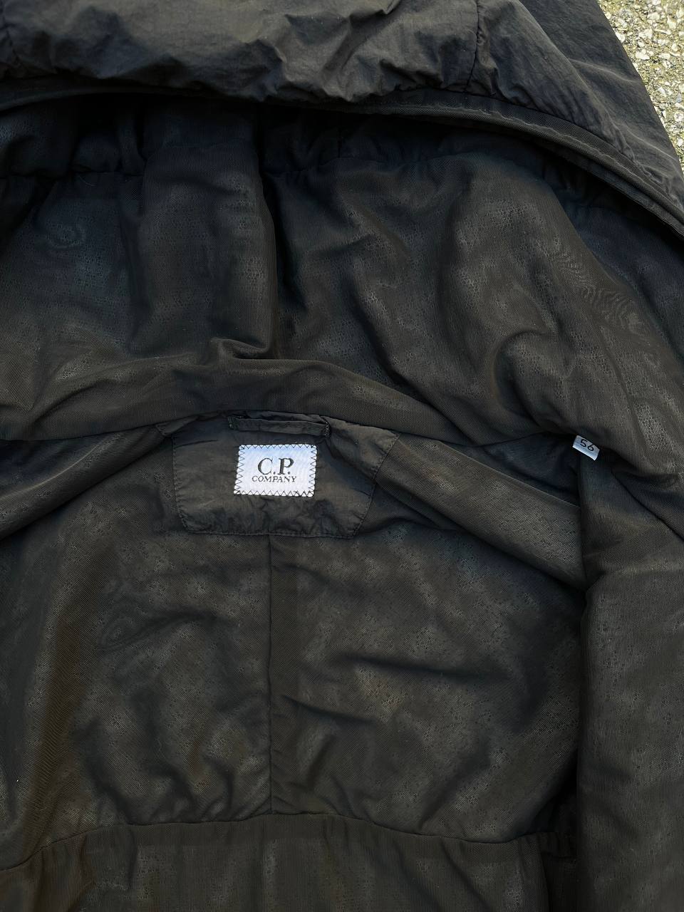 Brugt C.P. COMPANY Polartec Padded jacket / jakke Black / Sort i XL 56