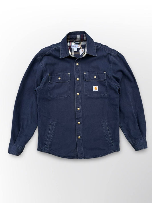 Carhartt Vintage Denim Skjorte Jakke Small Navy
