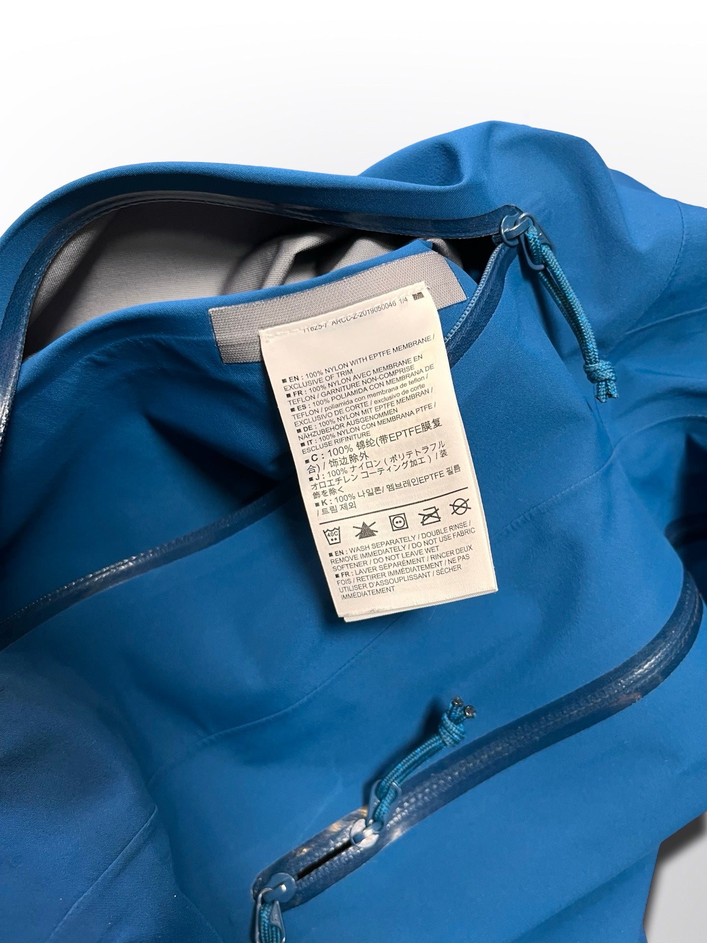 Brugt Arc’teryx Arcteryx Zeta AR Gore-tex Goretex skaljakke i M medium Herre i blå farve