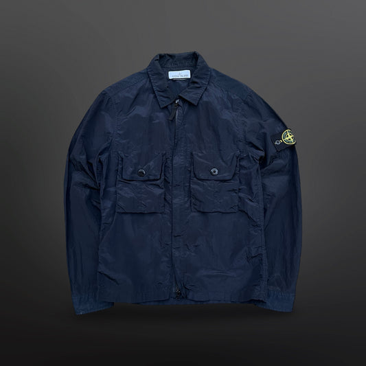 Stone Island Nylon Metal Overshirt – Small S – Navy Mørkeblå – 681510844