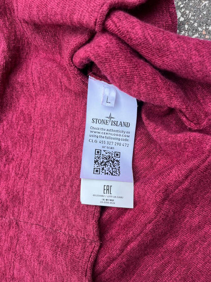 “Brugt uld Sweater Sweatshirt Stone Island i uld i XL i rød farve 691554482”