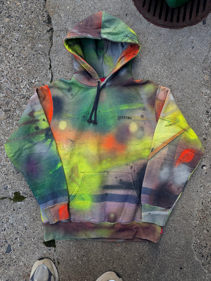 Supreme Distressed Spray Hoodie (SS20) – Medium