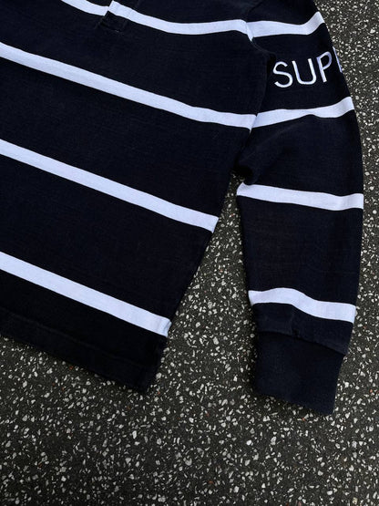 Supreme Striped Rugby FW16 Black L Large
