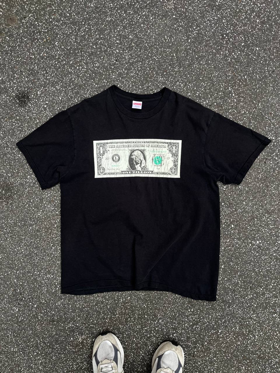 Supreme T-Shirt Sort Black One Zillion Dollars L Large FW17