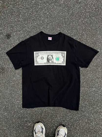Supreme T-Shirt Sort Black One Zillion Dollars L Large FW17