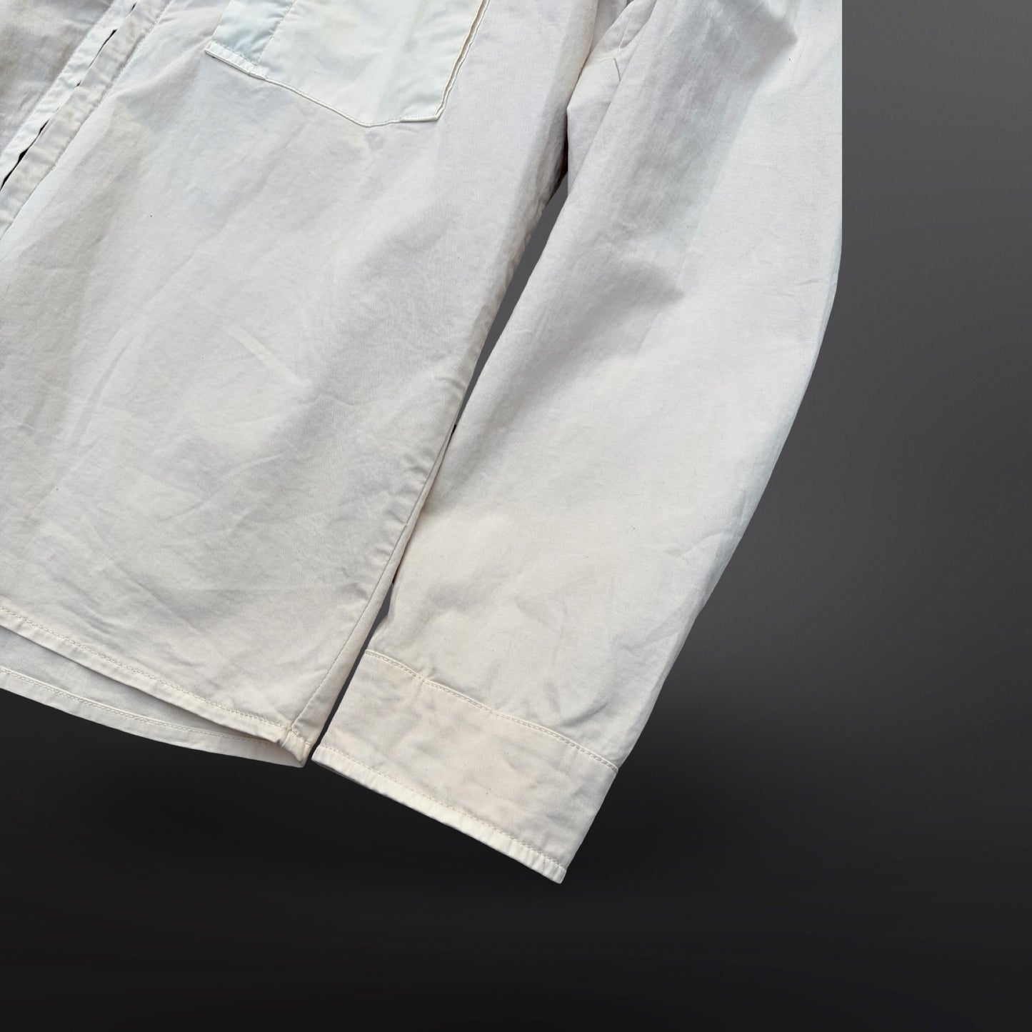 Stone Island Overshirt – Beige Nylon Cotton – Str. Large
