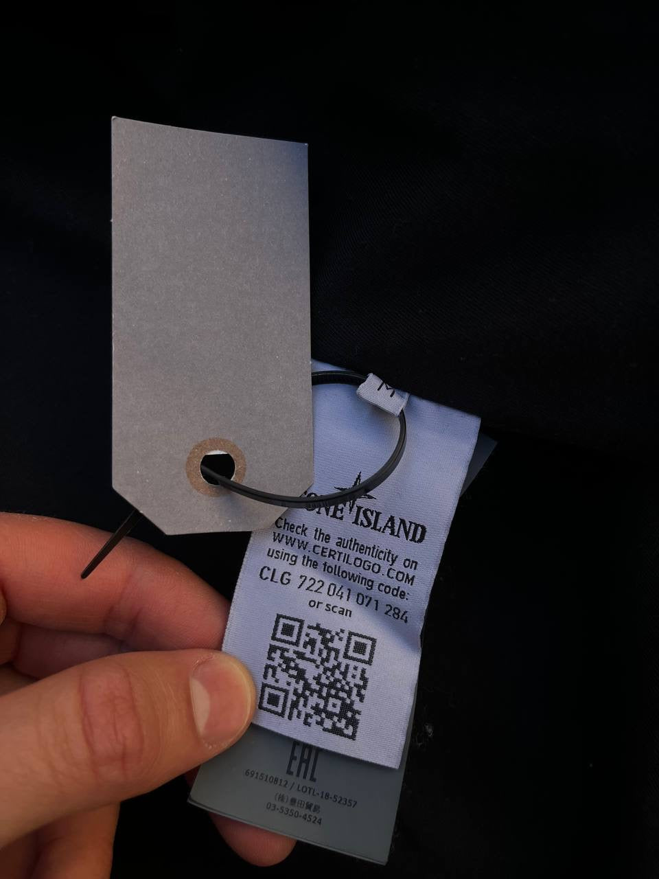 Stone Island Overshirt Sommerjakke i M Medium Sort
