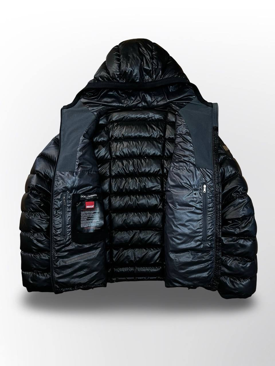Dolce & Gabbana Skijakke Montbell shape i sort Medium Brugt Recco chip