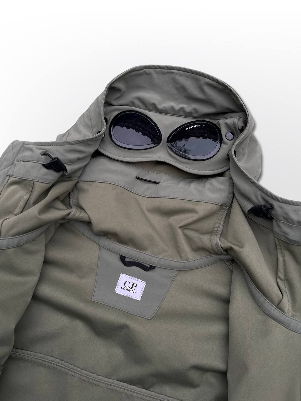 C.P.Company Softshell Shell-R i Small Oliven Brugt