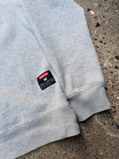Supreme Kanji Logo Crewneck – Grey – Size Medium