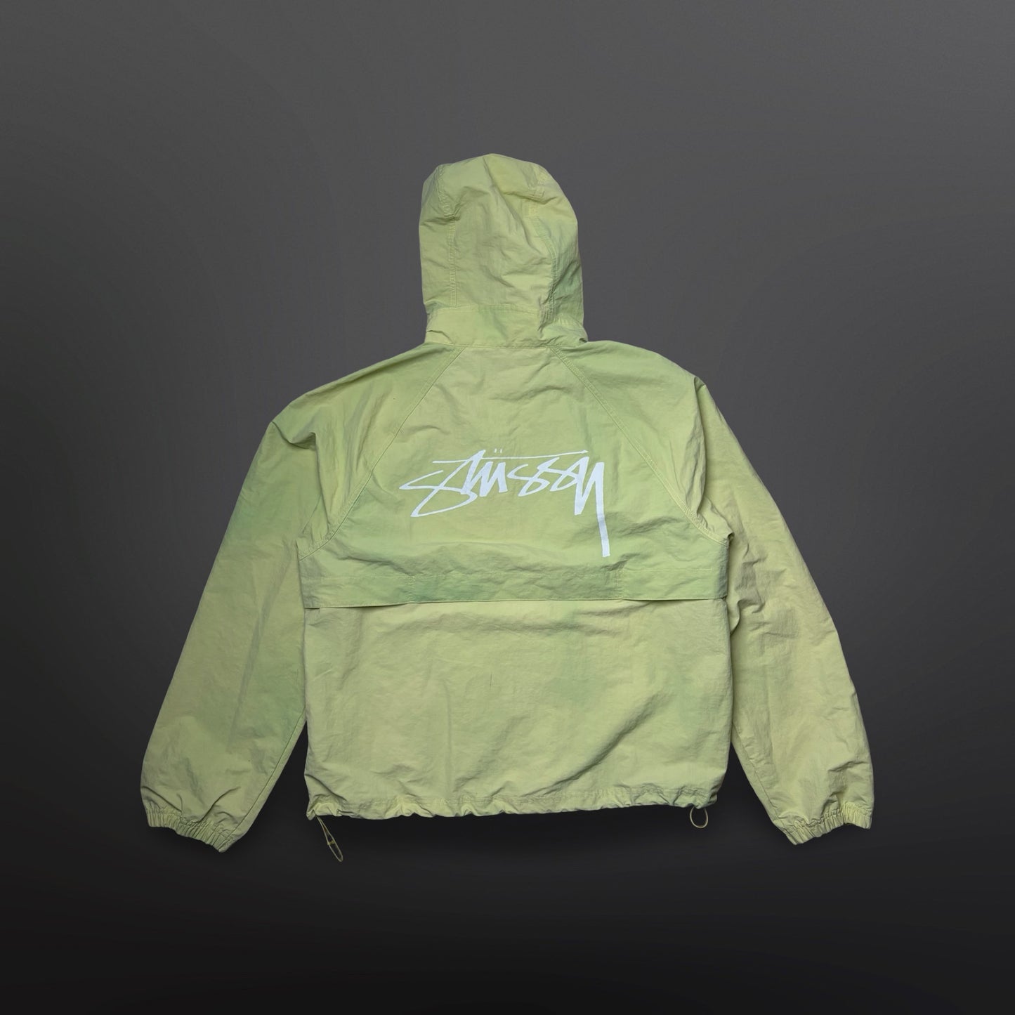 Stüssy Beach Shell Wave Dye Zip Hoodie – Lime (XL)