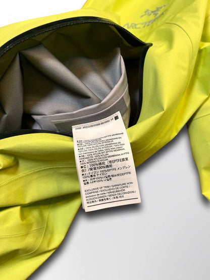 Arcteryx Arc’teryx Beta Jacket Skaljakke regnjakke vindjakke i M medium Lime grøn farve