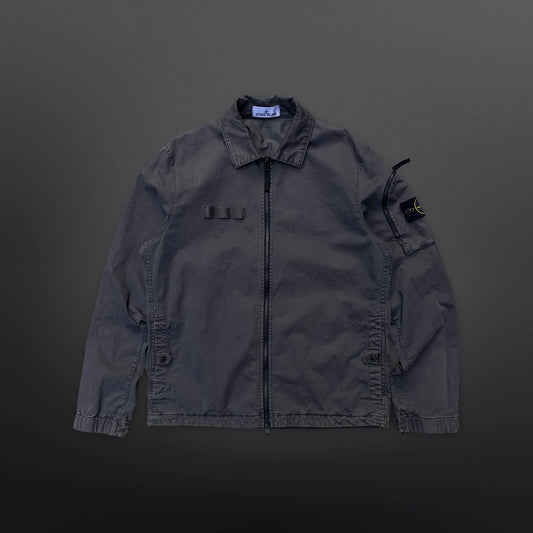 Stone Island Garment Dyed Zip Jacket – Charcoal Grey – Size L