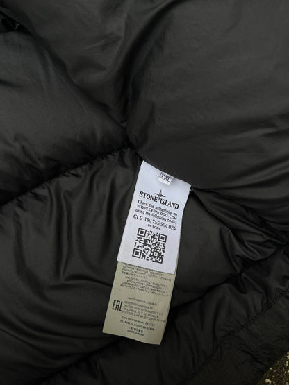 Brugt Used Vinterjakke Dynejakke puffer Stone Island Nylon Metal Watro Down jacket i XXL sort black