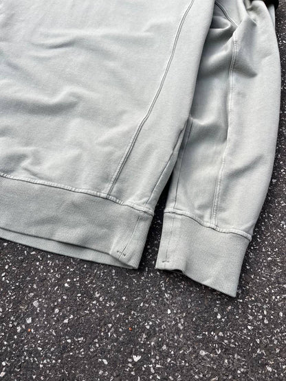 Stone Island Sweatshirt Pistaciegrøn Klassisk Crew Neck L Large Brugt Used