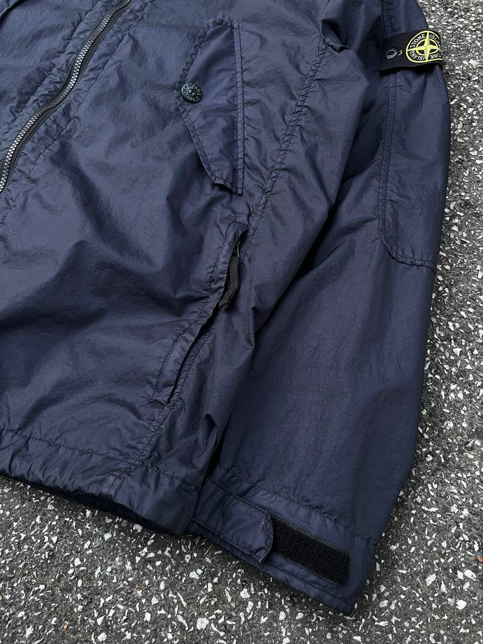 Stone Island Jakke Regnjakke Membrana 3L TC Navy Marineblå XL Brugt Used
