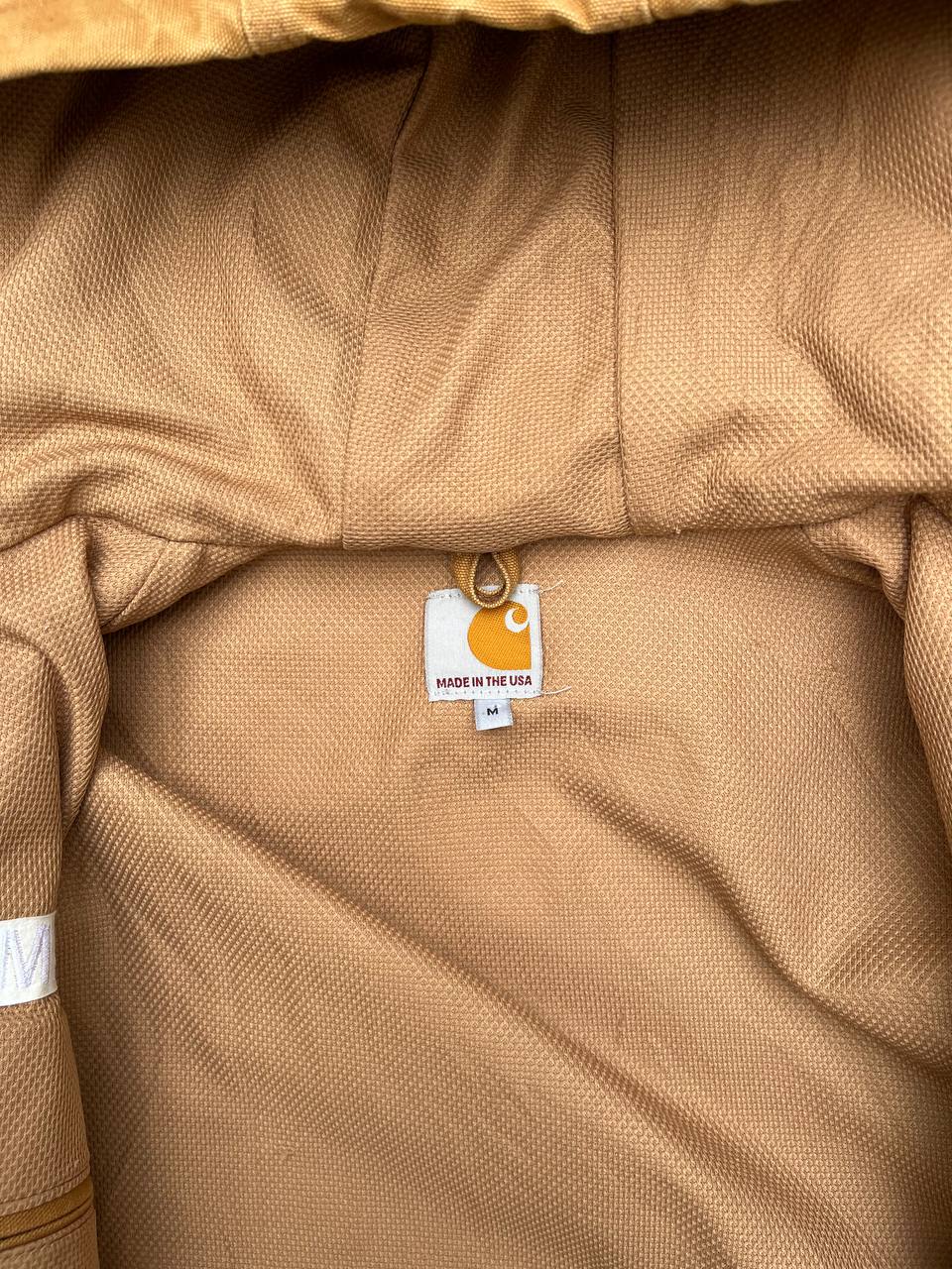 Brugt Used Vintage Carhartt Active work wear jacket Carhartt WIP i størrelse M medium i sand / brun farve made in USA
