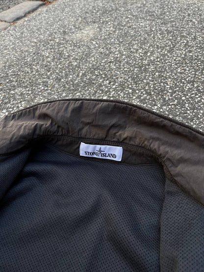 Stone Island Overshirt Skjorte M Medium i Grå Brugt Used