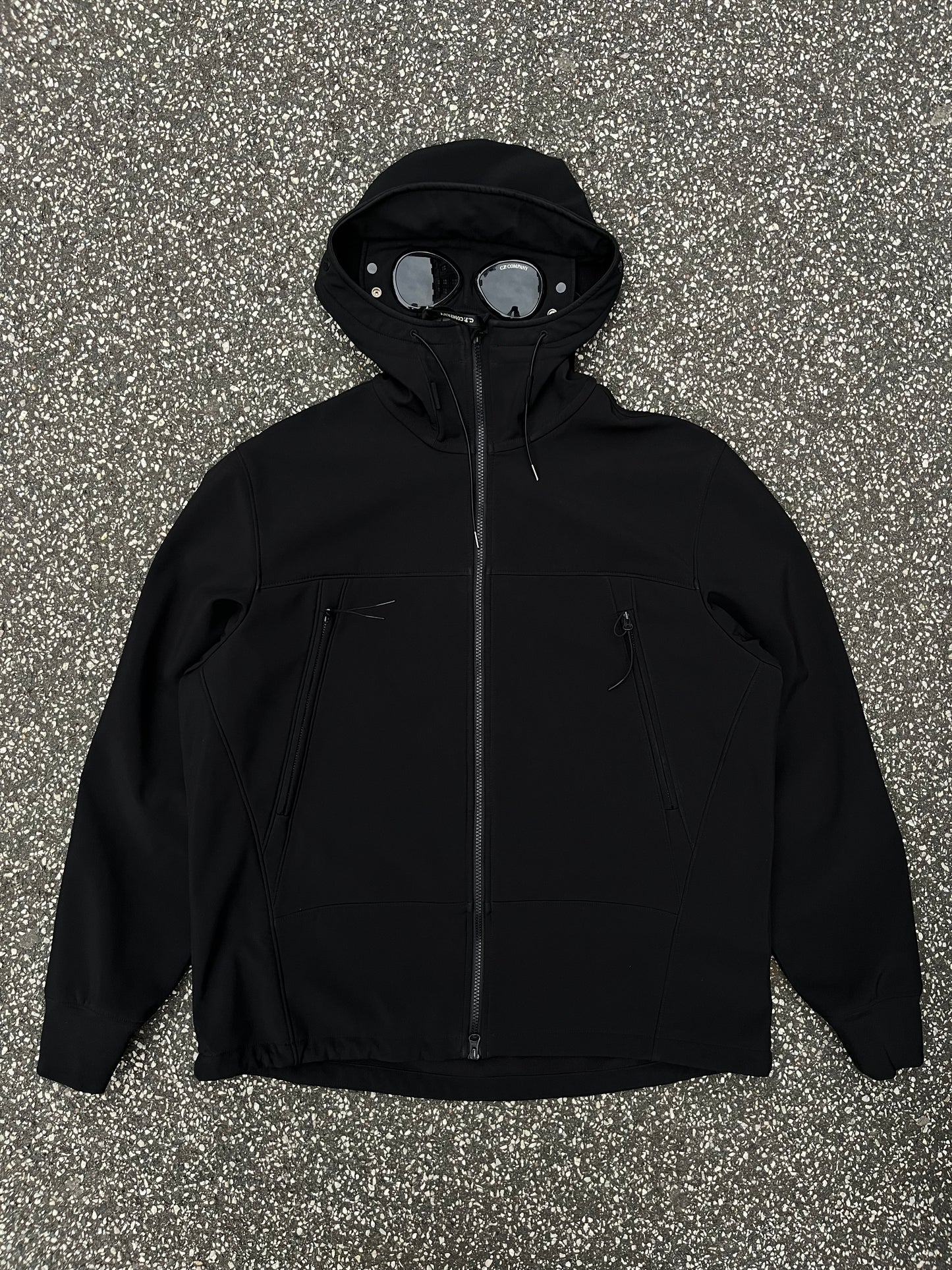 C.P. Company Goggle Softshell Jacket C.P. Shell Sort Black L Large