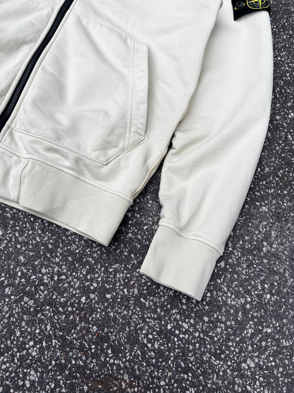 Stone Island Zip Up Hoodie Hættetrøje i L Large Brugt