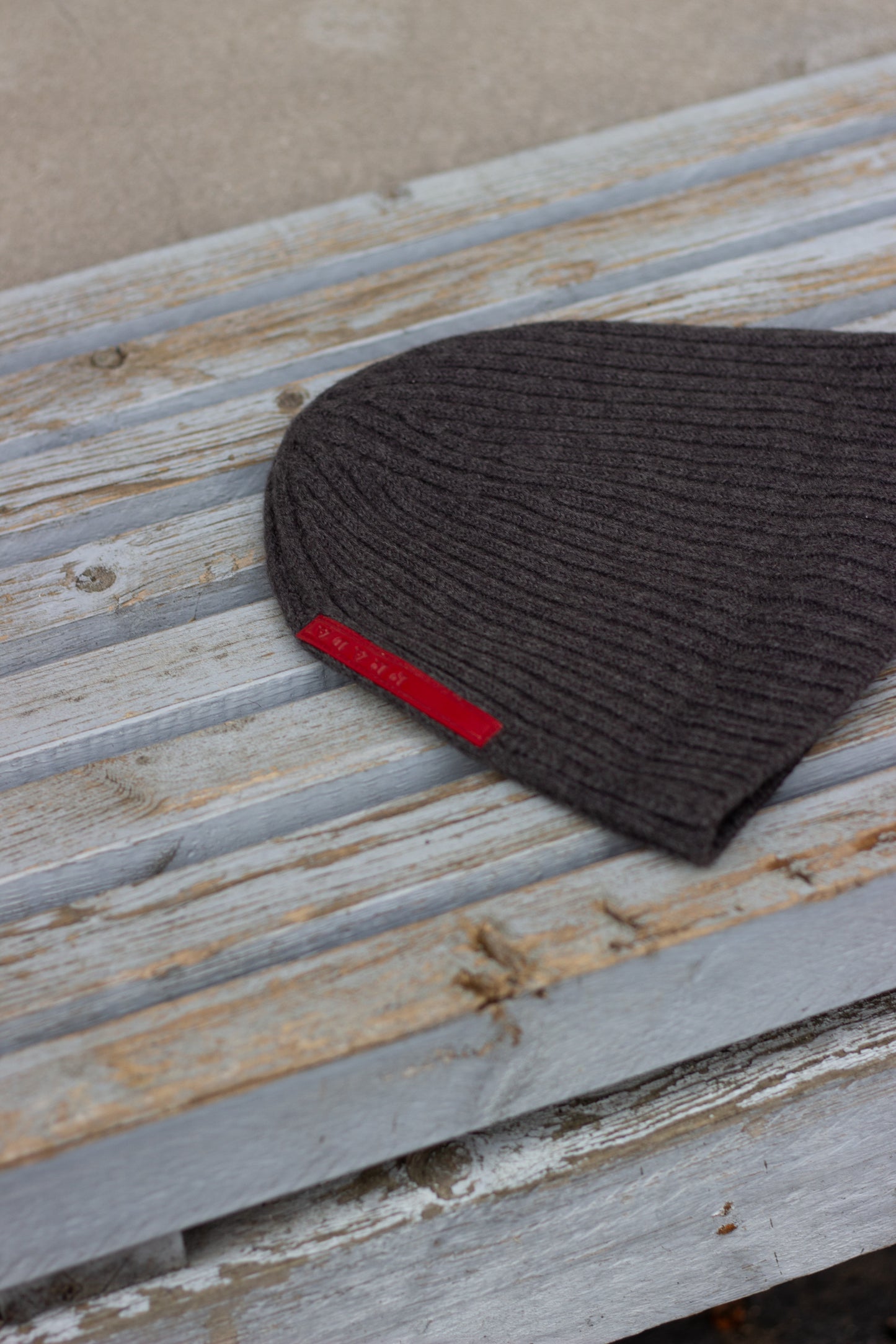 Prada Vintage Beanie Hue Grå Uld Wool