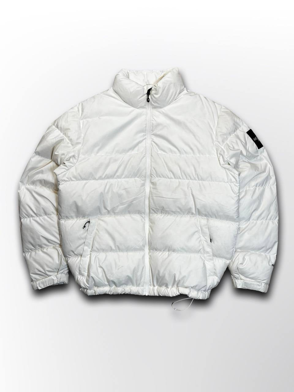 Brugt Dunjakke The North Face Nuptse 700 jakke Vinterjakke i Hvid White L large mænd i God Stand