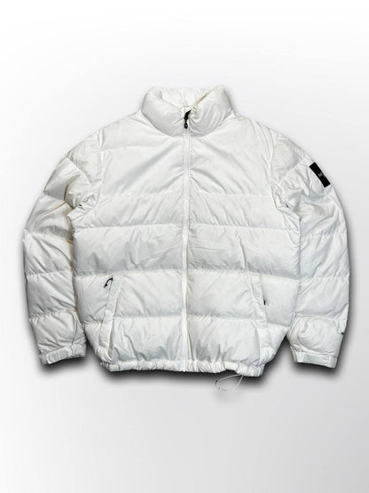 Brugt Dunjakke The North Face Nuptse 700 jakke Vinterjakke i Hvid White L large mænd i God Stand