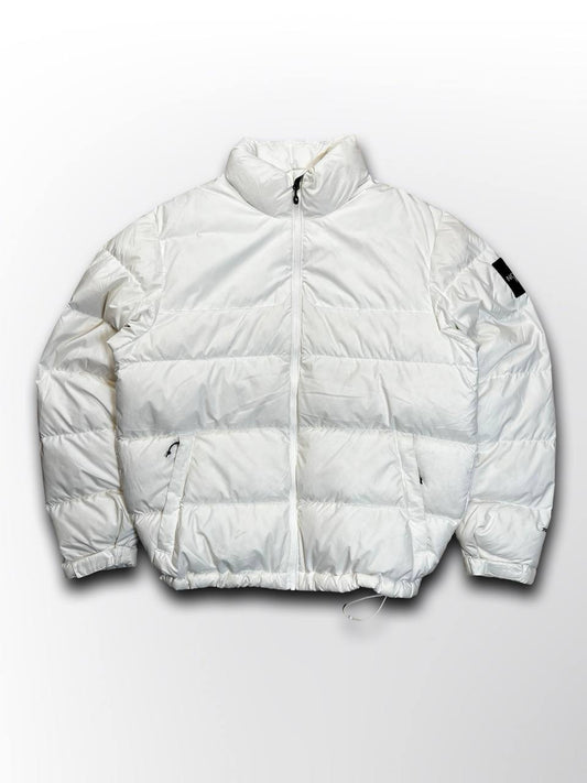 Brugt Dunjakke The North Face Nuptse 700 jakke Vinterjakke i Hvid White L large mænd i God Stand