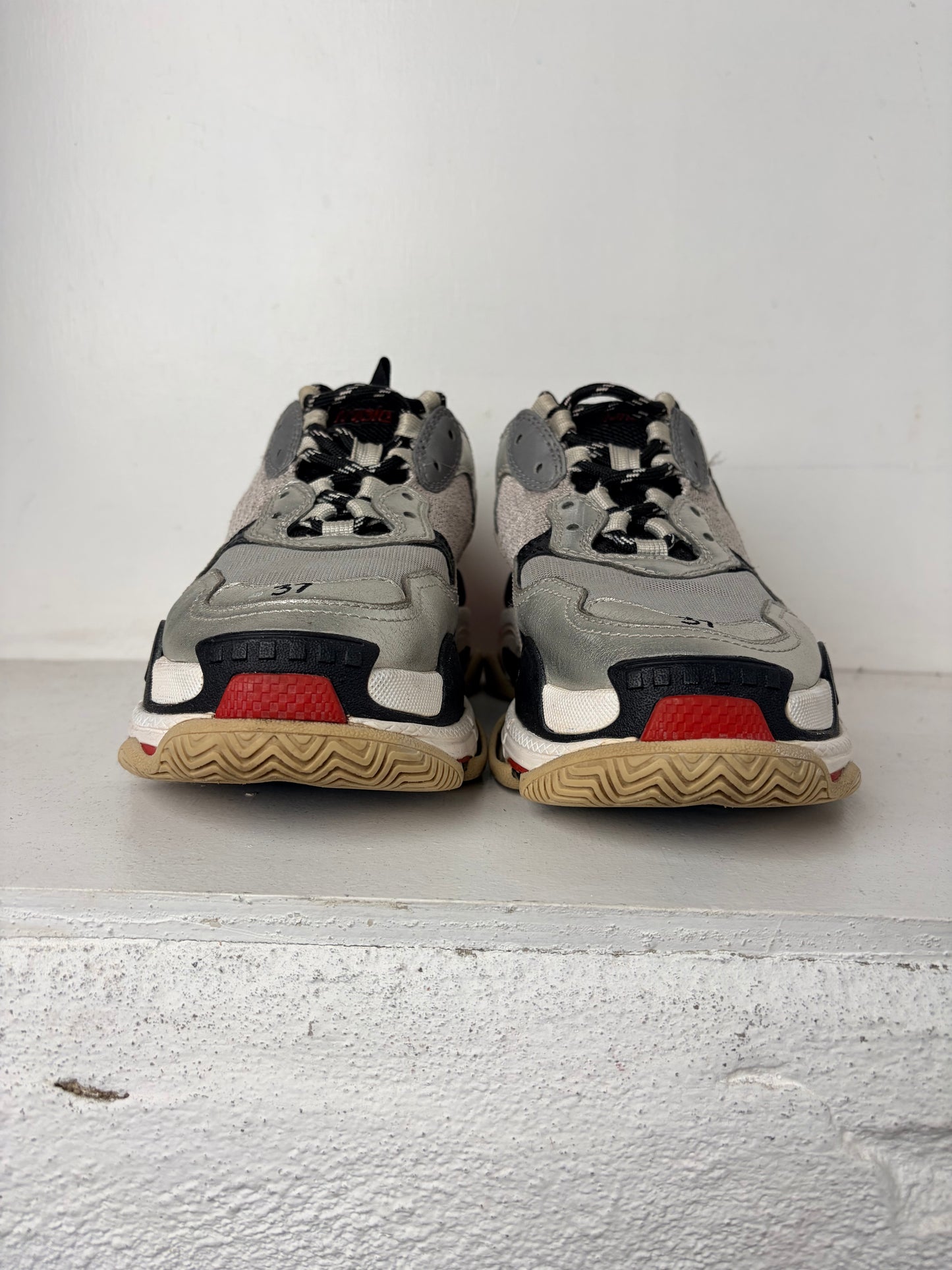 Balenciaga Triple S ‘Silver Red’ – Size 37