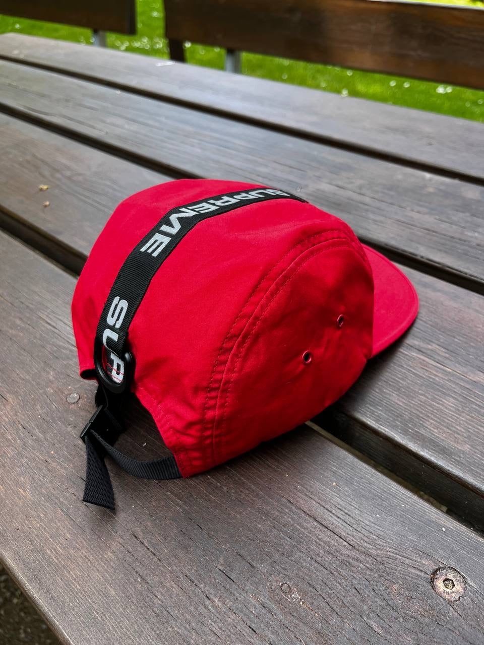 Supreme Cap Kasket Reflective Logo Rød One Size