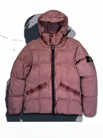 Brugt Used Stone Island Dunjakke L large i Terrakotta farve som ny