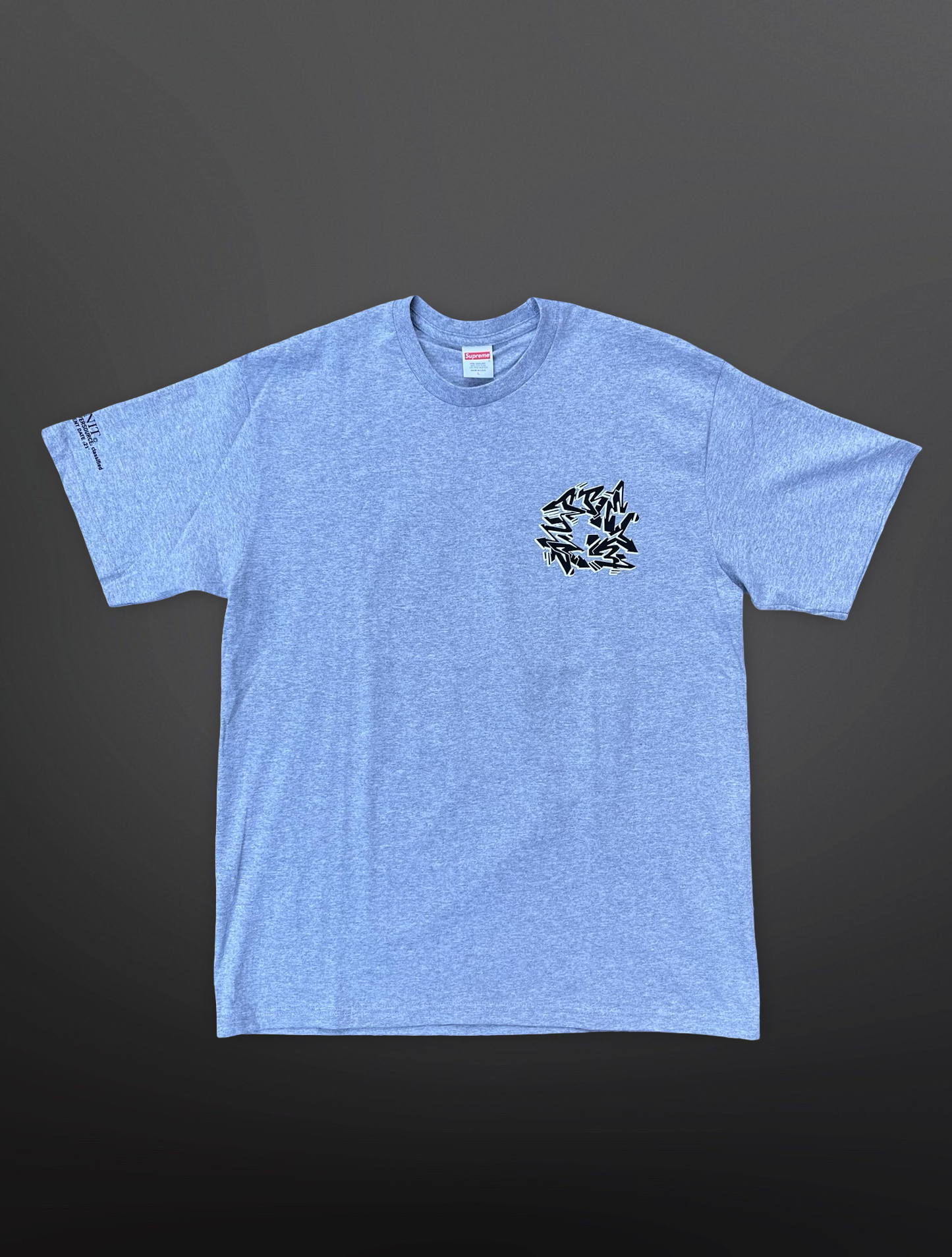 Supreme Graffiti Logo Tee – Heather Grey Large