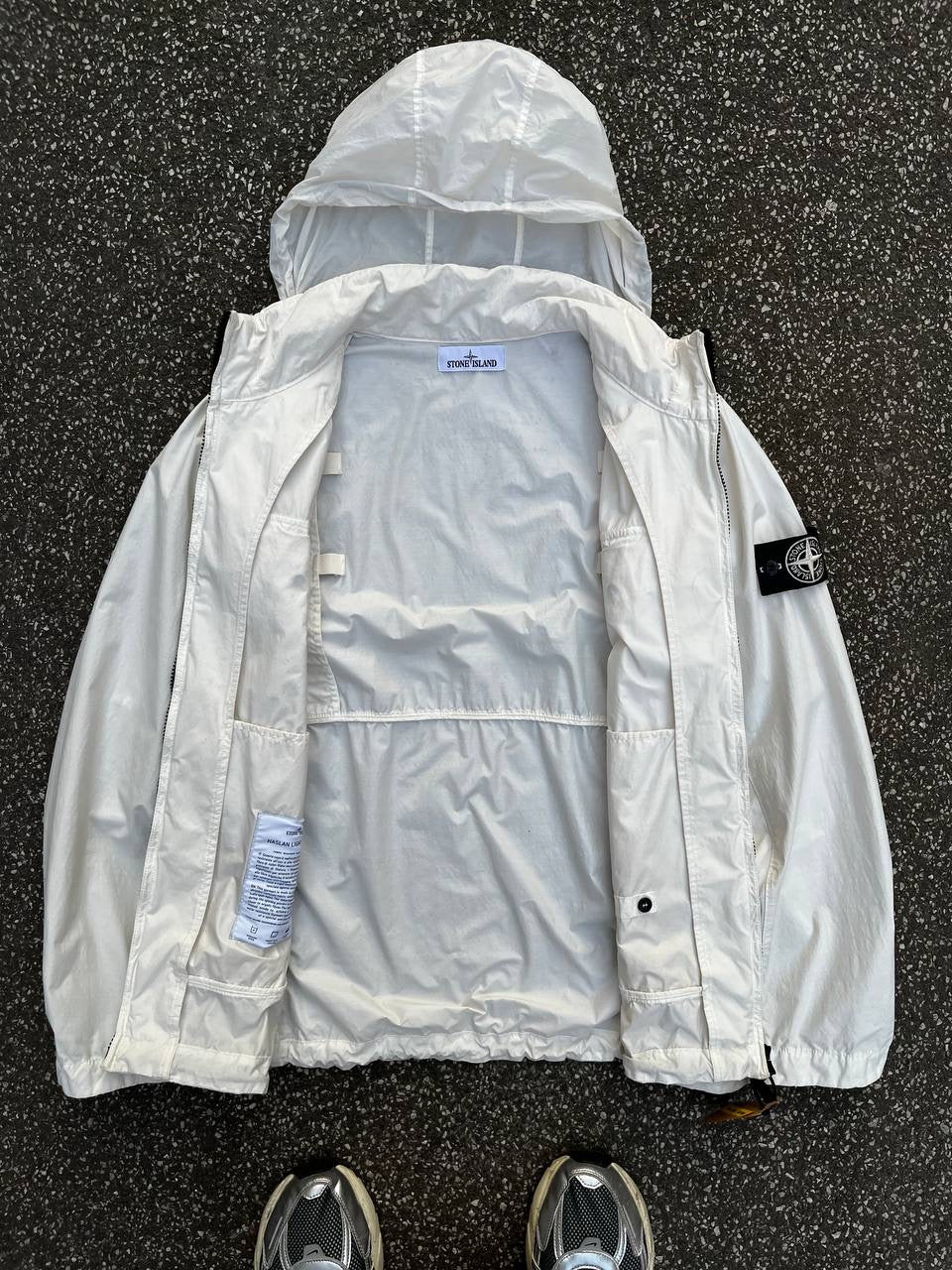 Stone Island Jakke Naslan Light Watro Hvid Medium