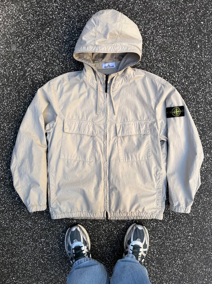 Stone Island Supima Cotton Twill Strech TC Sommerjakke i Beige XL