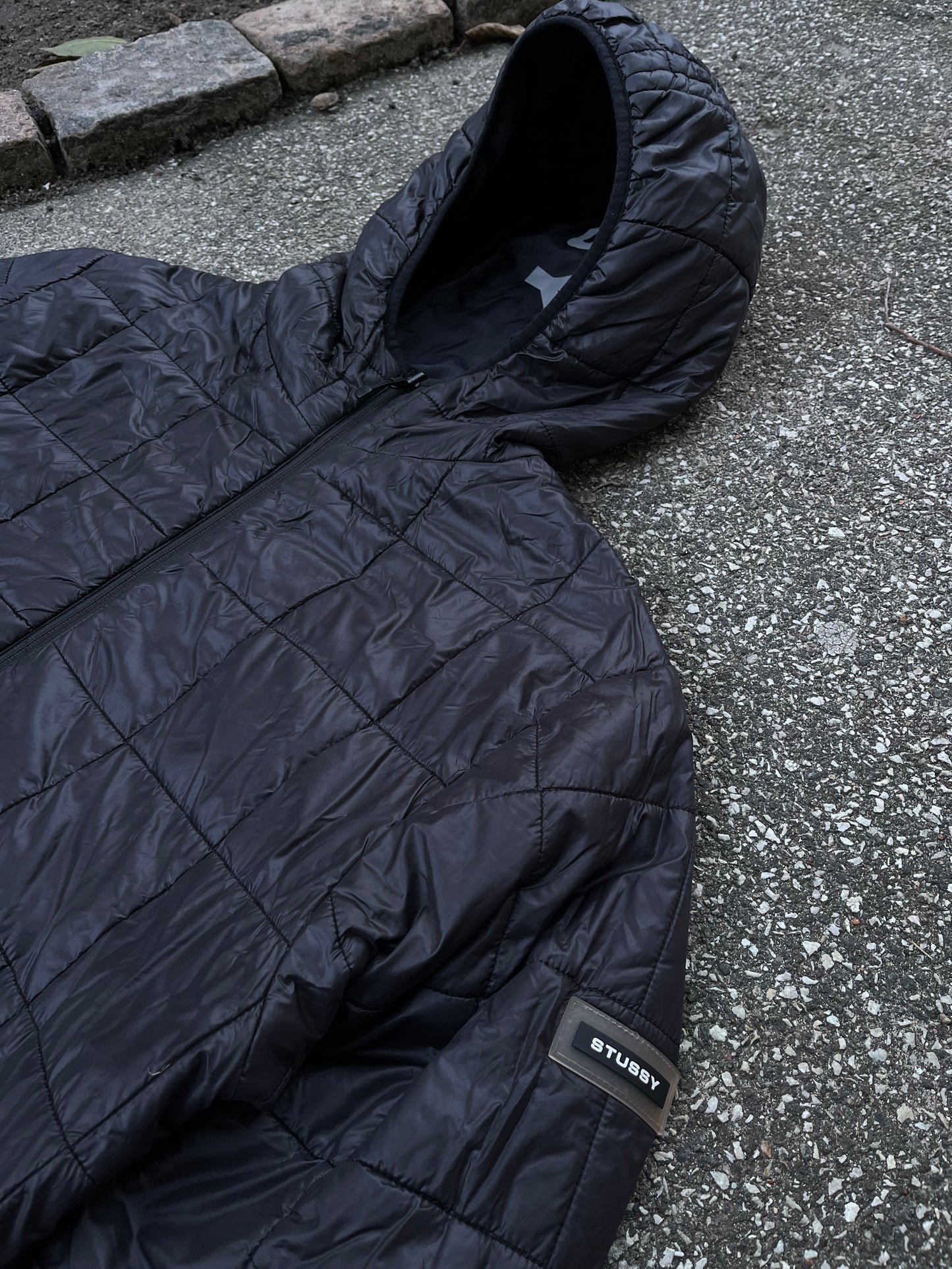 Stussy Reversible Hooded Jacket – Large – Refleks Logo