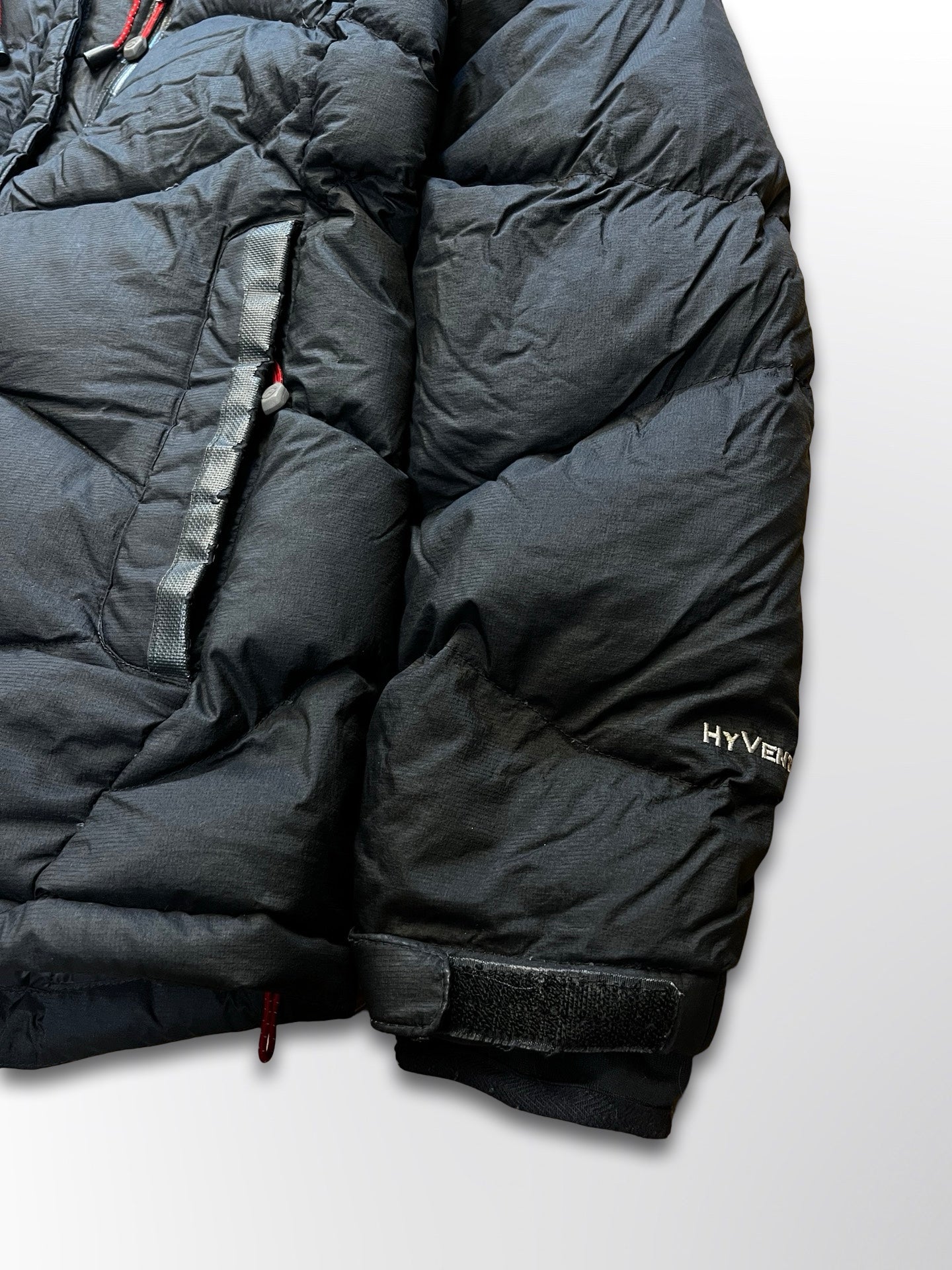 Brugt Vinterjakke Dunjakke The North Face Baltoro Summit Series 800 Hyvent Vind og Vandtæt Jakke i Sort S Small dame kvinde
