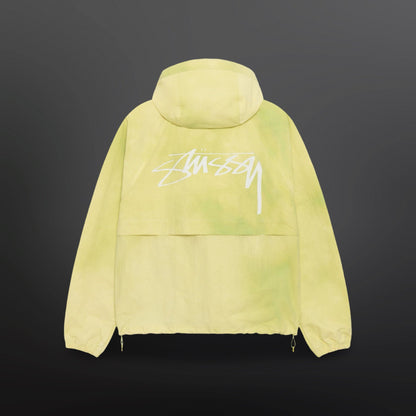 Stüssy Beach Shell Wave Dye Zip Hoodie – Lime (XL)