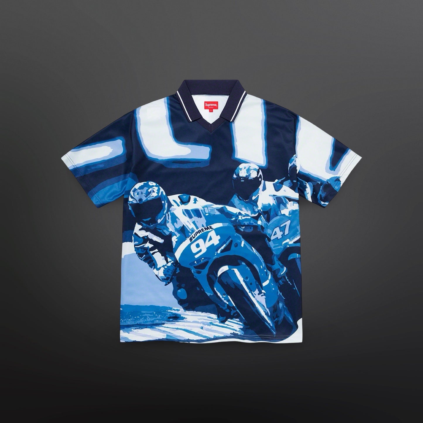 Supreme Racing Soccer Jersey – Navy (Large)