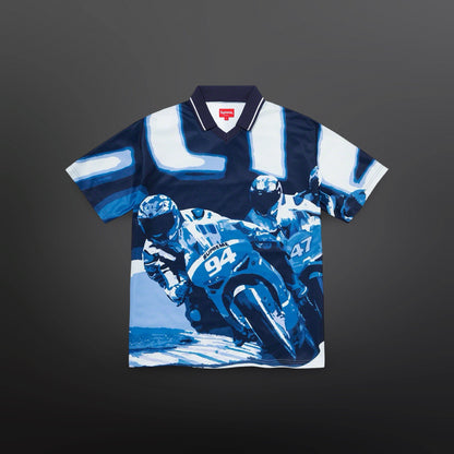 Supreme Racing Soccer Jersey – Navy (Large)