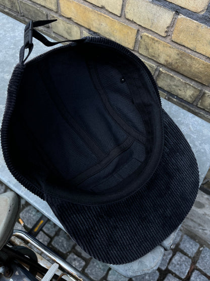 Supreme Cap 5 panel Fløjls Cap Sort Grå One Size
