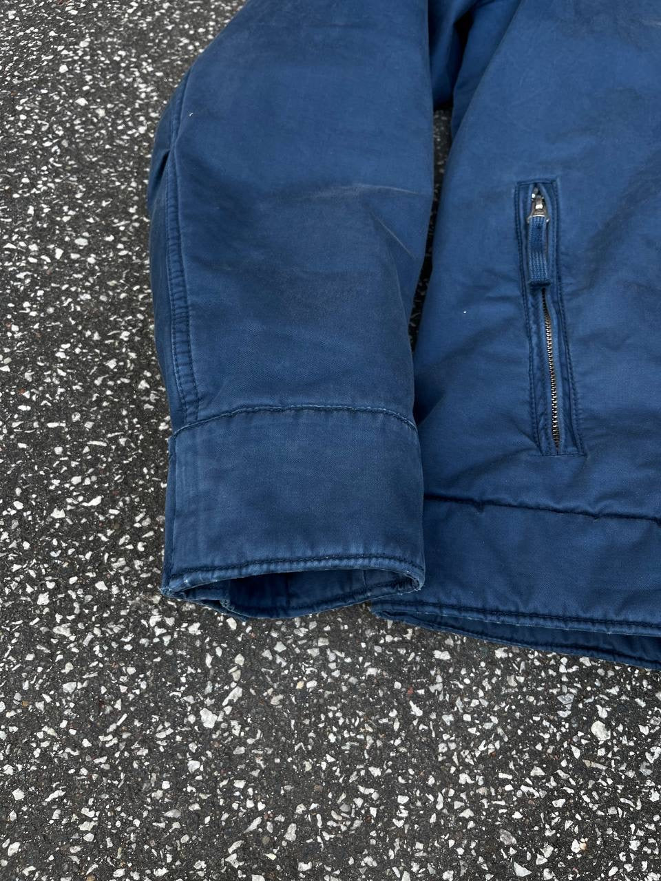 Stone Island Raso Gommato Jakke Med Fleece insulation 2010 Medium Blå