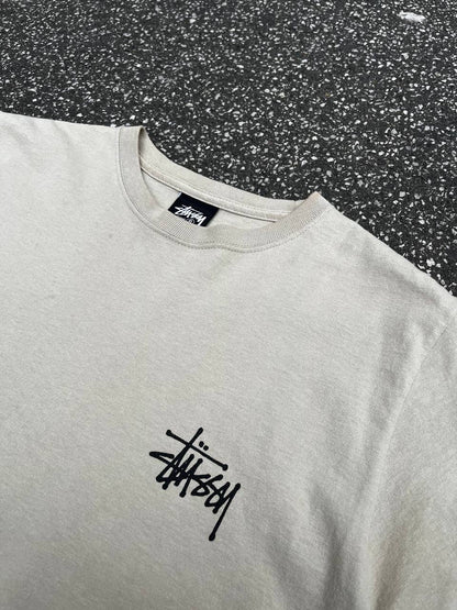 Stussy T-shirt S Small i Beige