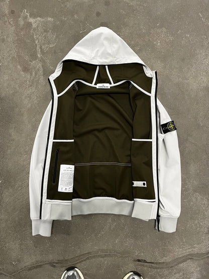 Stone Island Softshell R i hvid XL brugt