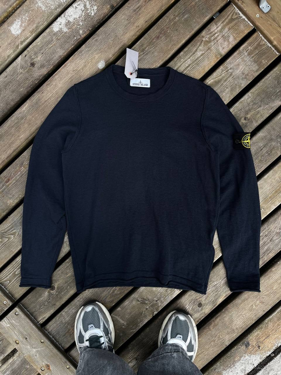 Stone Island Sweater Navy Small Brugt