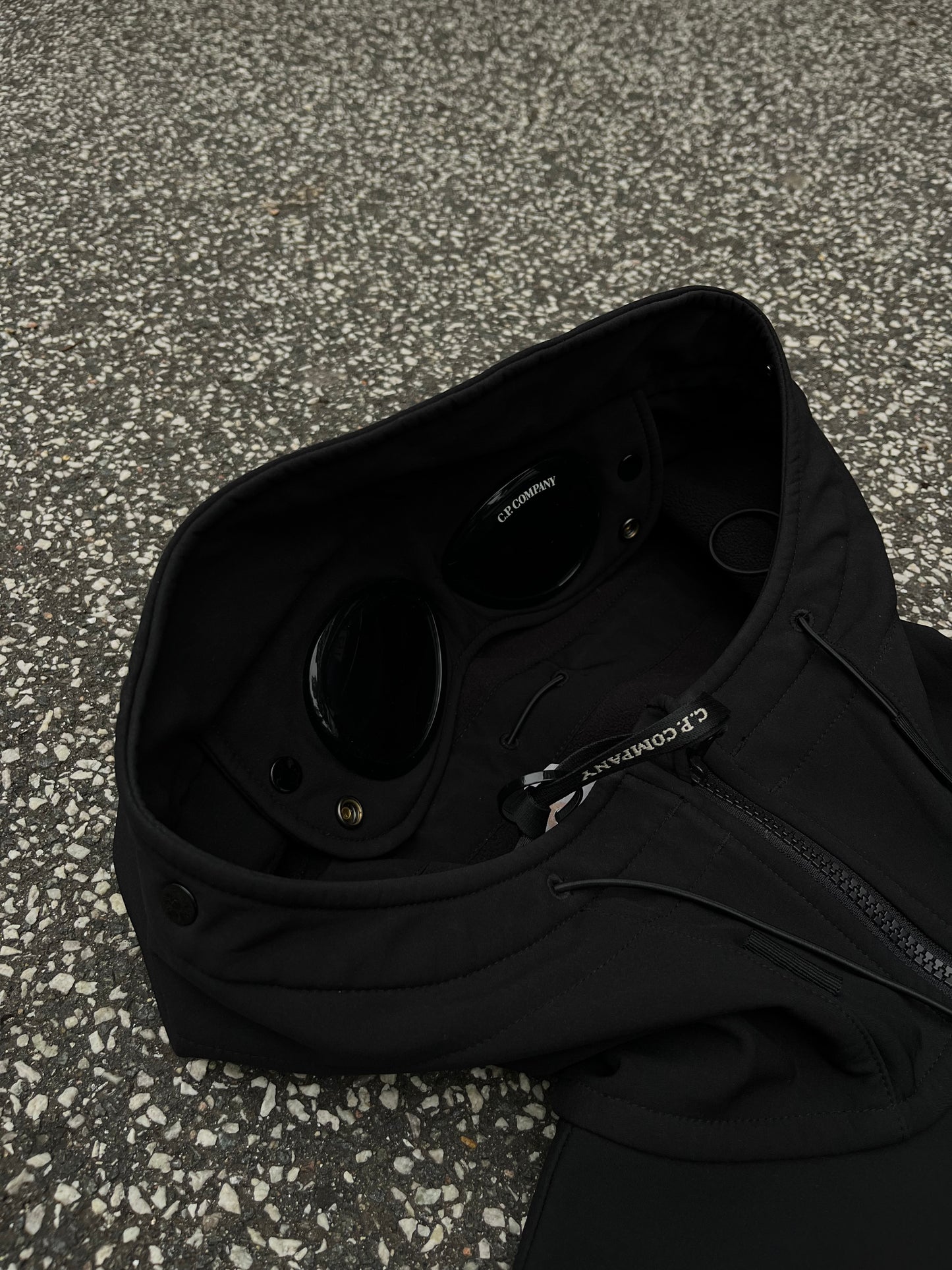 C.P. Company Goggle Softshell Jacket C.P. Shell Sort Black L Large